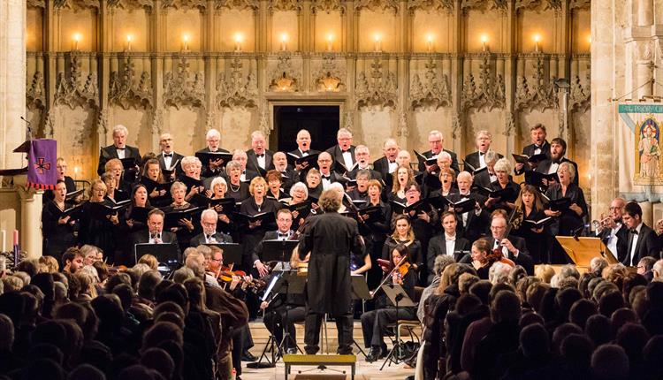 Bournemouth Bach Choir on stage