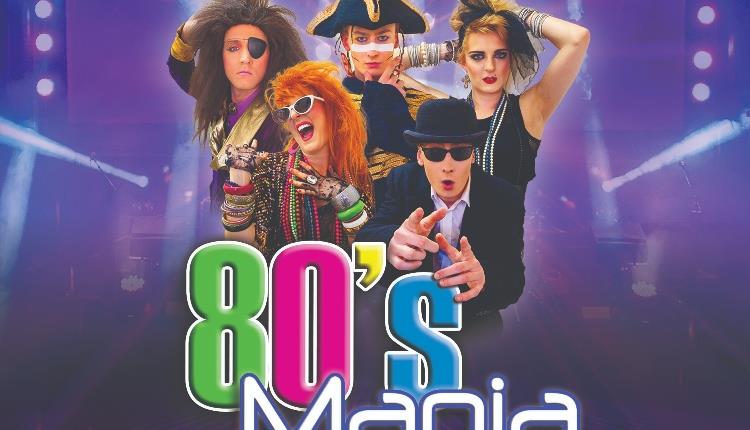 Image of a group dressed up in 80s fashion