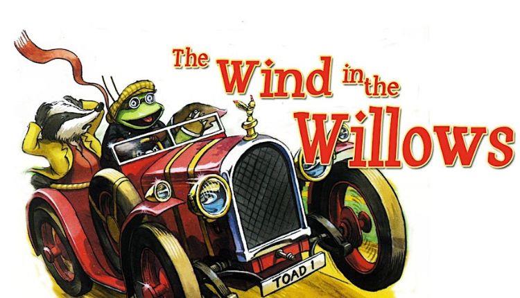 Wind in the willows car cartoon graphic poster