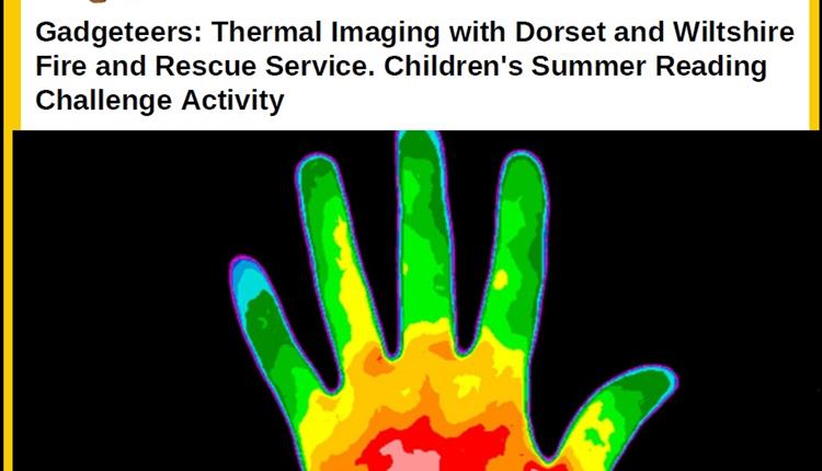 thermal imaging of a person's hand, left-orientation