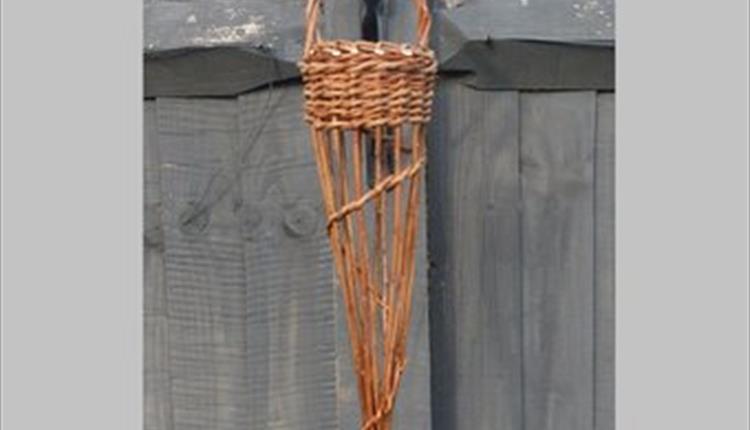 photo of a willow bird feeder