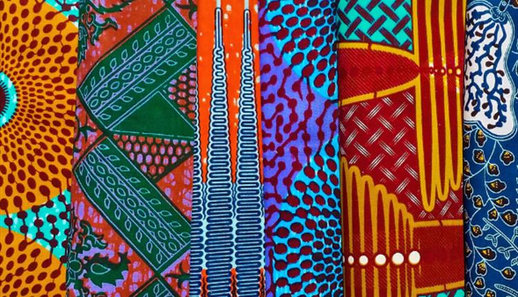 African print with six different patterns